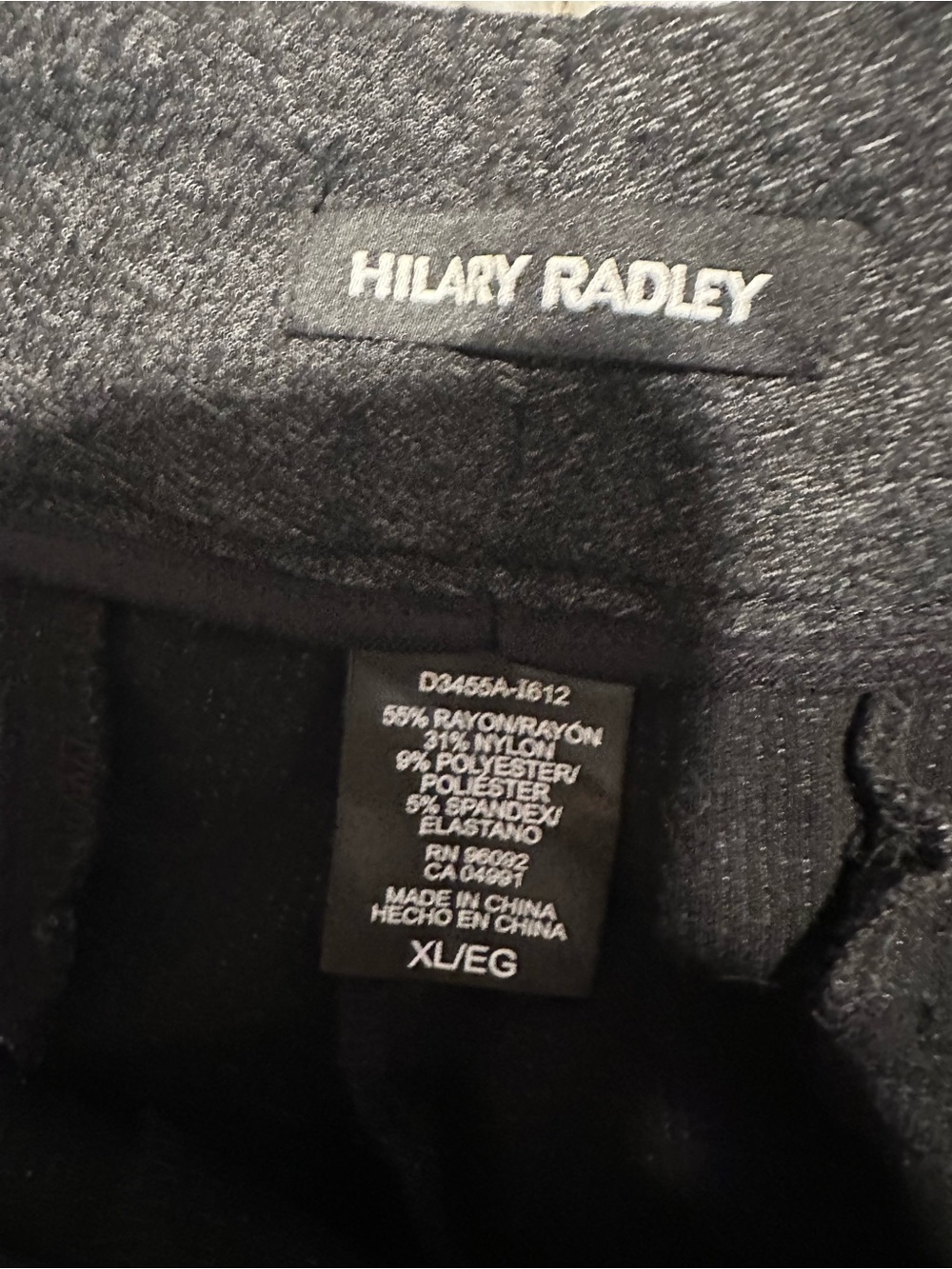 Hilary Radley Narrow Leg Stretch Slim Ponte Pants- Heather Charcoal - Picture 8 of 12